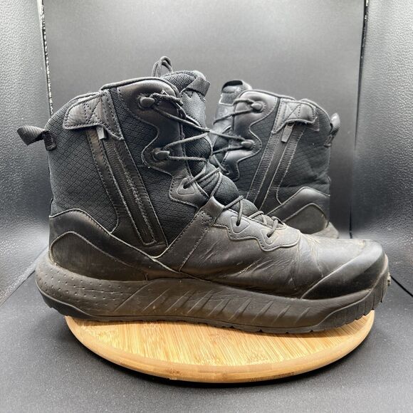 Under Armour Men’s Size 14 Micro G Valsetz WP Zip Boots Shoot Black 3026738 main image 8